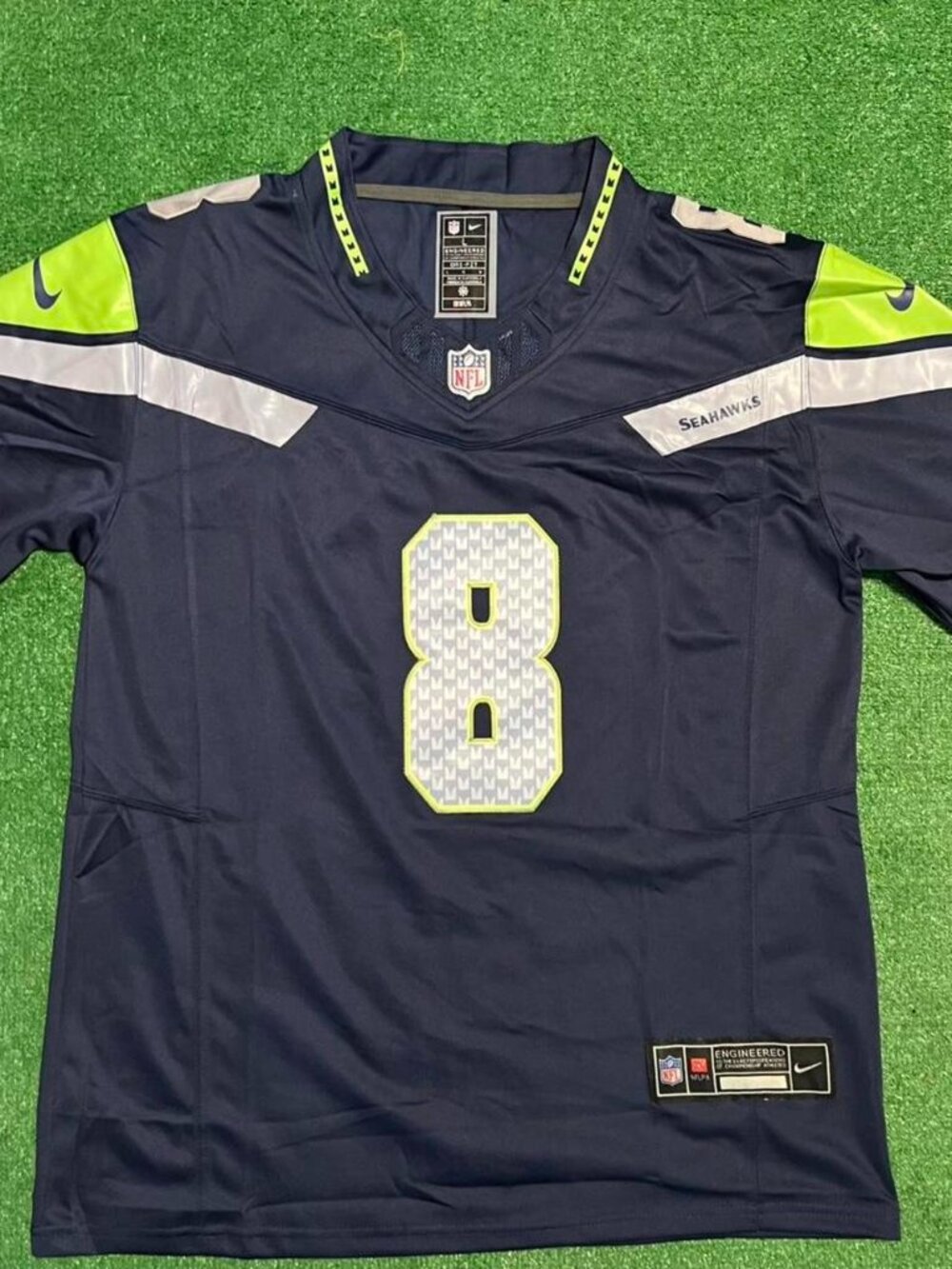 Seattle Seahawks Jadarian Price Blue Jersey Adult Large